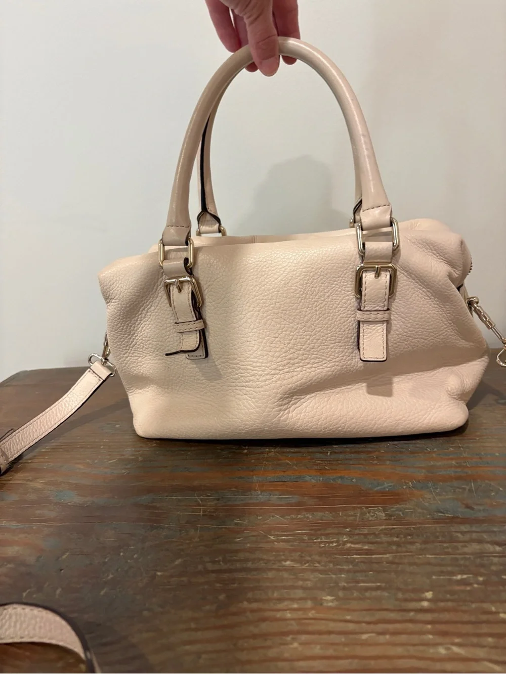kate spade Bone Color Pebble Leather Satchel
